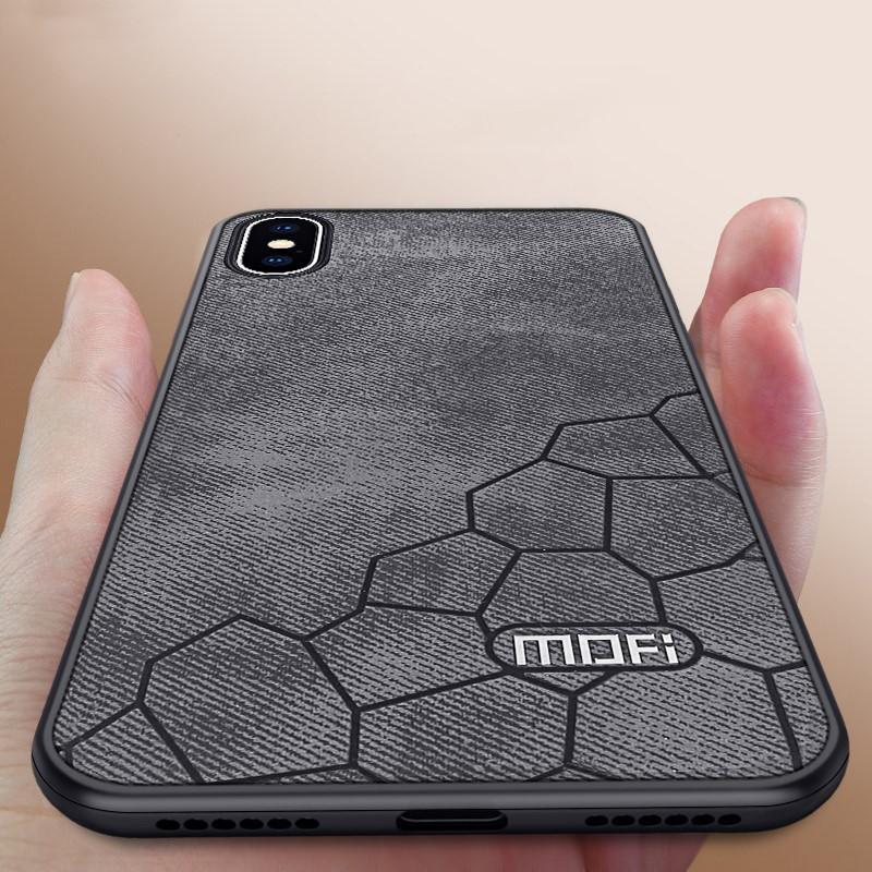 Luxury Original Fabric Shockproof Matte Hard Back Cover For iphone XS Max Case