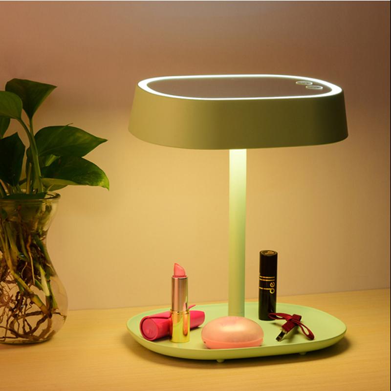 Rechargeable LED makeup mirror lamp storage three in one mirror lamp