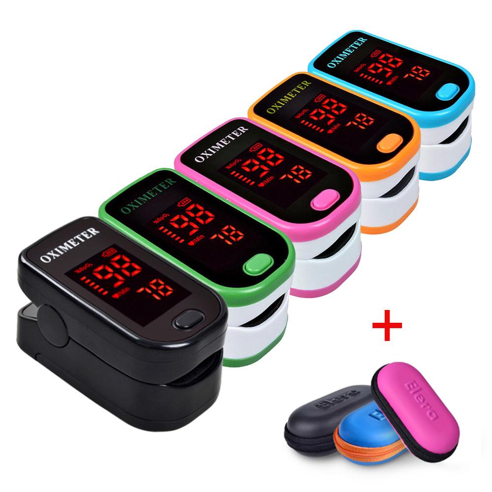 New!! Finger Pulse Oximeter With Case Fingertip Oximetro de pulso de dedo LED Pulse Oximeters Saturator Pulsioximetro
