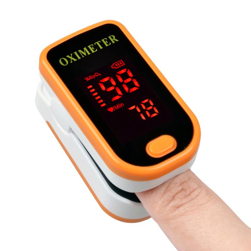 New!! Finger Pulse Oximeter With Case Fingertip Oximetro de pulso de dedo LED Pulse Oximeters Saturator Pulsioximetro