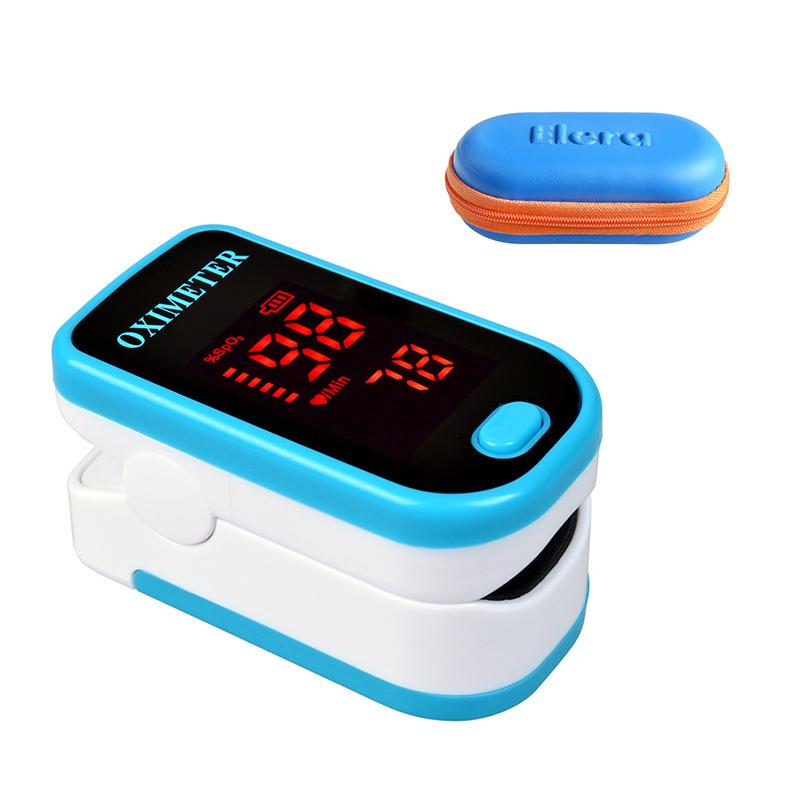 New!! Finger Pulse Oximeter With Case Fingertip Oximetro de pulso de dedo LED Pulse Oximeters Saturator Pulsioximetro