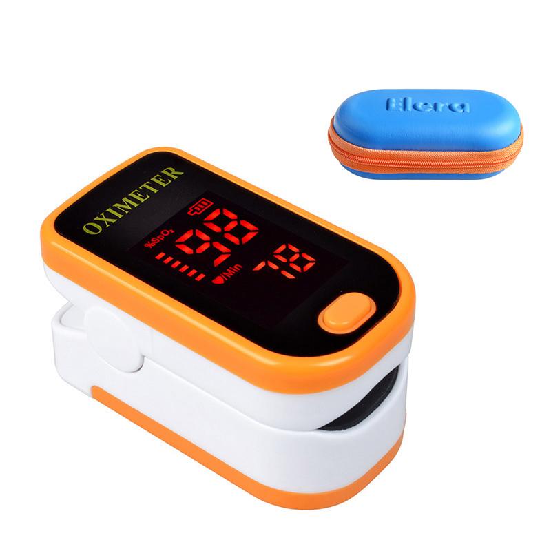 New!! Finger Pulse Oximeter With Case Fingertip Oximetro de pulso de dedo LED Pulse Oximeters Saturator Pulsioximetro