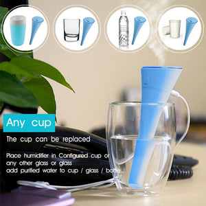 New Mini Ultrasonic Cool Mist USB Car Air Humidifier Portable Car Humidifier for home Water Tank