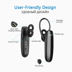 Bluetooth Wireless Headsets With Microphone NFC Rotation In-Ear Earphone Noise Canceling