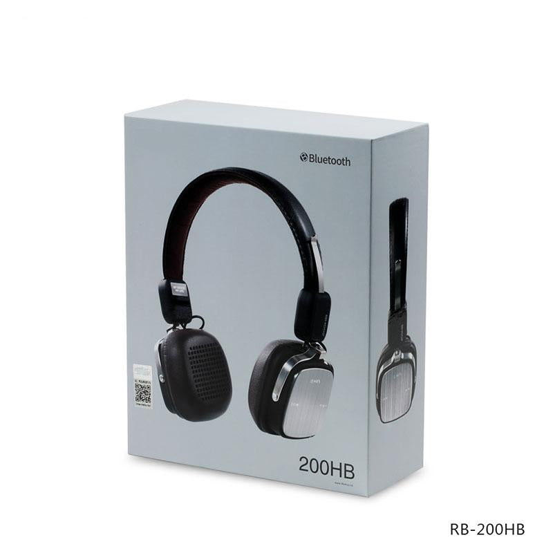 Bluetooth headphone wireless stereo bass fold earbuds Classical leather comfort ear pad headset with MIC