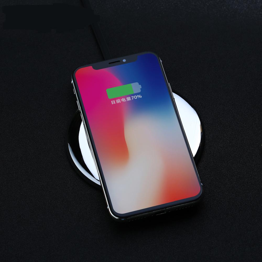 Qi Wireless Charger for Iphone 8/x Samsung S8/S7 with Micro Usb Cable