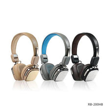 Charger l&#39;image dans la galerie, Bluetooth headphone wireless stereo bass fold earbuds Classical leather comfort ear pad headset with MIC