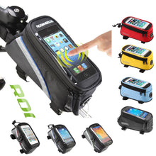 Charger l&#39;image dans la galerie, Bike Bag Cycling Bicycle Bag Pollice Gps Sacchetto Pacchetto Telefono Cellulare Touch Screen Phone Rainproof Nylon Bags