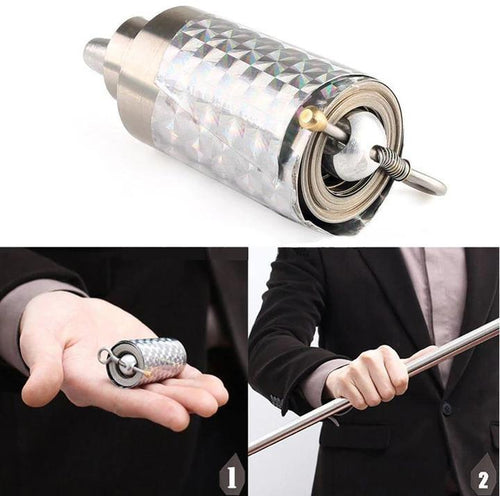Metal High Elasticity Steel Silver Appearing Cane Magic Prop