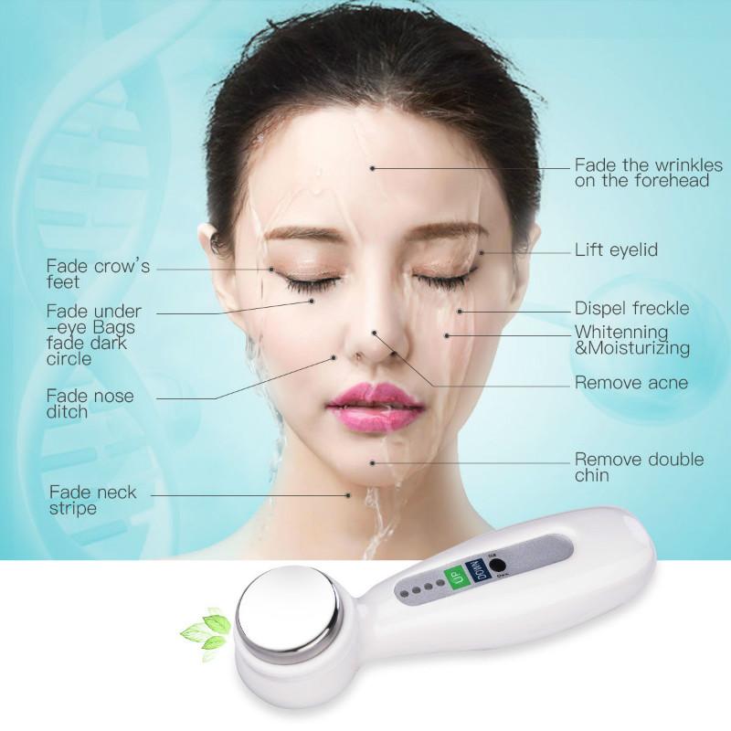 Ultrasonic Body Vibration Massager Beauty Instrument Wrinkle Acne Remover Face Lift Facial Skin Care Device Machine