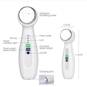 Ultrasonic Body Vibration Massager Beauty Instrument Wrinkle Acne Remover Face Lift Facial Skin Care Device Machine