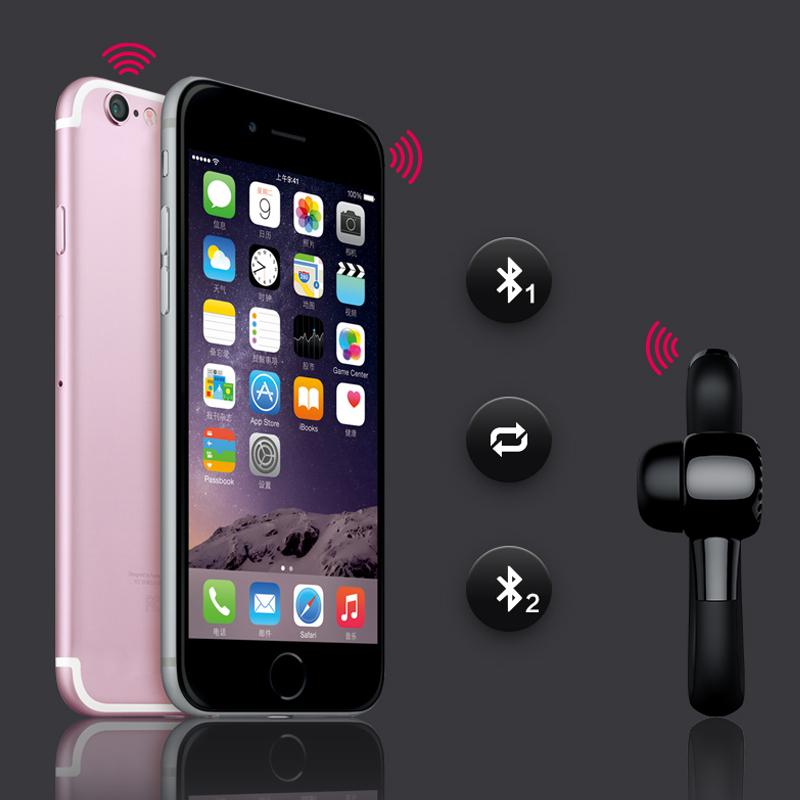 Handsfree Wireless Bluetooth Earphones Noise Cancelling Headset with Mic for Driver Office Sports