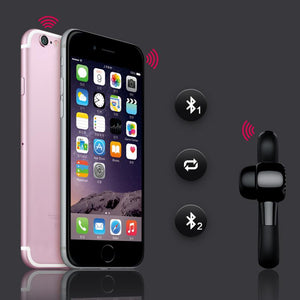 Handsfree Wireless Bluetooth Earphones Noise Cancelling Headset with Mic for Driver Office Sports