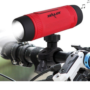 Outdoor Bicycle Portable Subwoofer Bass Wireless Speakers Power Bank+LED light +Bike Mount+Carabiner
