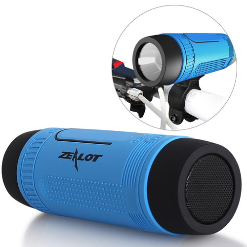 Outdoor Bicycle Portable Subwoofer Bass Wireless Speakers Power Bank+LED light +Bike Mount+Carabiner