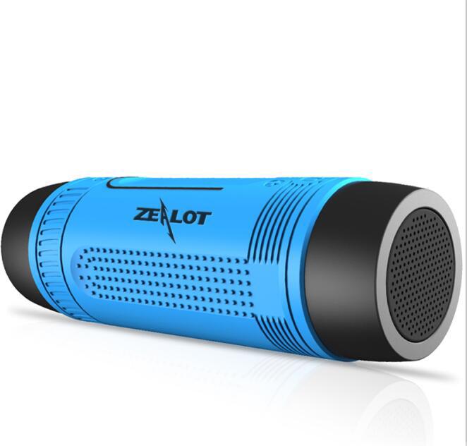 Outdoor Bicycle Portable Subwoofer Bass Wireless Speakers Power Bank+LED light +Bike Mount+Carabiner