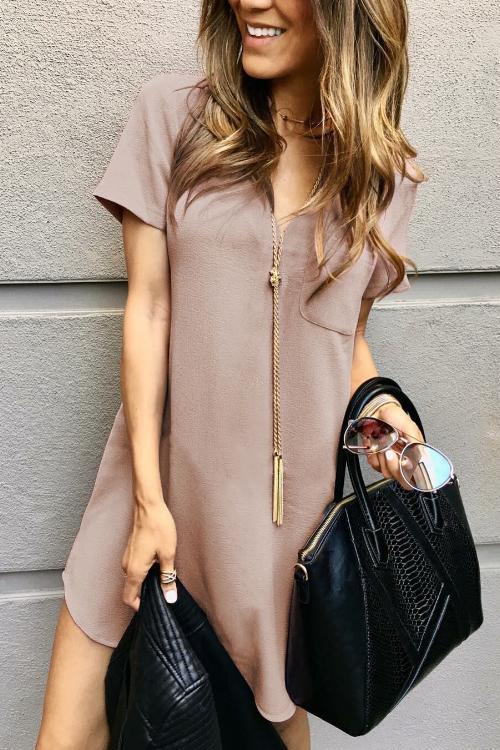 Zraus Fade Away Loose Mini Dress(3 clolrs)