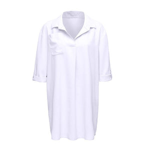 Feitong Womens Tops And Blouses Female SolidS wimsuit Beach Cover Up Shirt