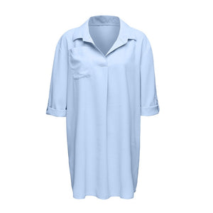 Feitong Womens Tops And Blouses Female SolidS wimsuit Beach Cover Up Shirt
