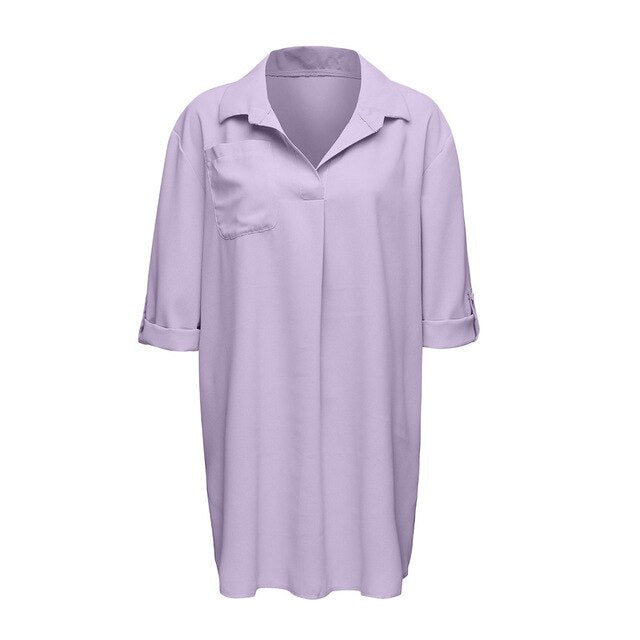 Feitong Womens Tops And Blouses Female SolidS wimsuit Beach Cover Up Shirt
