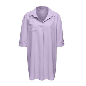 Feitong Womens Tops And Blouses Female SolidS wimsuit Beach Cover Up Shirt