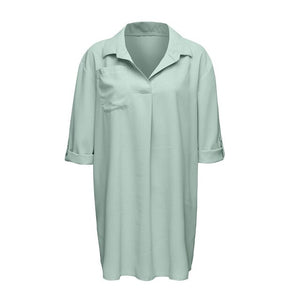 Feitong Womens Tops And Blouses Female SolidS wimsuit Beach Cover Up Shirt