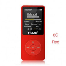 Charger l&#39;image dans la galerie, 100% original English version Ultrathin MP3 Player with 8GB storage and 1.8 Inch Screen can play 80h, Original RUIZU X02