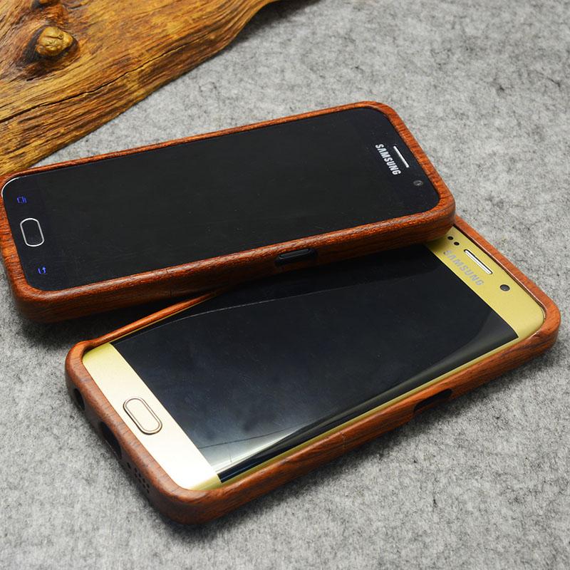 Wood Case For Samsung Galaxy S5 S6 S7 S8 Edge Plus Note7 5 4 3 100% Natural Carving iPhone 7 6 6S Plus 5 5S SE Cover - ColaPa - Discover Hot Mobile Accessories Online