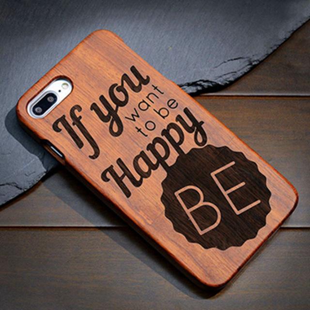 Wood Case For Samsung Galaxy S5 S6 S7 S8 Edge Plus Note7 5 4 3 100% Natural Carving iPhone 7 6 6S Plus 5 5S SE Cover - ColaPa - Discover Hot Mobile Accessories Online