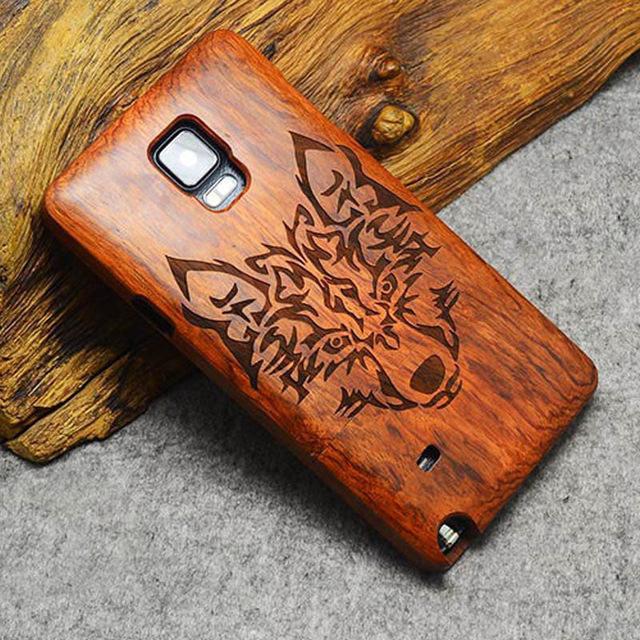 Wood Case For Samsung Galaxy S5 S6 S7 S8 Edge Plus Note7 5 4 3 100% Natural Carving iPhone 7 6 6S Plus 5 5S SE Cover - ColaPa - Discover Hot Mobile Accessories Online