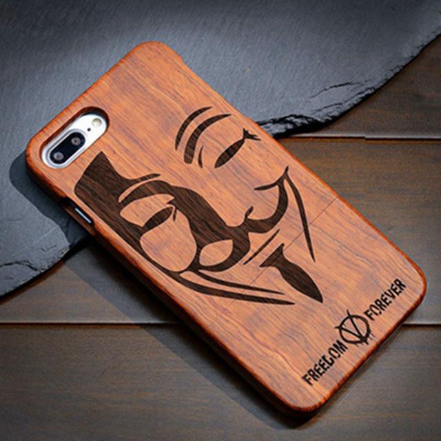 Wood Case For Samsung Galaxy S5 S6 S7 S8 Edge Plus Note7 5 4 3 100% Natural Carving iPhone 7 6 6S Plus 5 5S SE Cover - ColaPa - Discover Hot Mobile Accessories Online