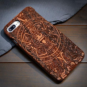 Wood Case For Samsung Galaxy S5 S6 S7 S8 Edge Plus Note7 5 4 3 100% Natural Carving iPhone 7 6 6S Plus 5 5S SE Cover - ColaPa - Discover Hot Mobile Accessories Online