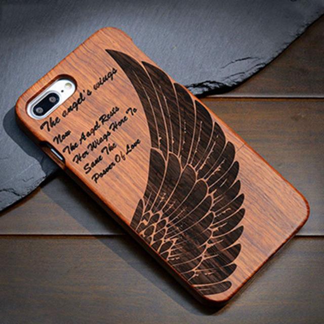 Wood Case For Samsung Galaxy S5 S6 S7 S8 Edge Plus Note7 5 4 3 100% Natural Carving iPhone 7 6 6S Plus 5 5S SE Cover - ColaPa - Discover Hot Mobile Accessories Online
