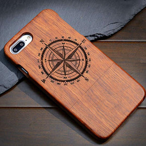 Wood Case For Samsung Galaxy S5 S6 S7 S8 Edge Plus Note7 5 4 3 100% Natural Carving iPhone 7 6 6S Plus 5 5S SE Cover - ColaPa - Discover Hot Mobile Accessories Online