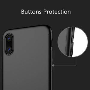 New cover front back full protect with screen protector glass for iphone X