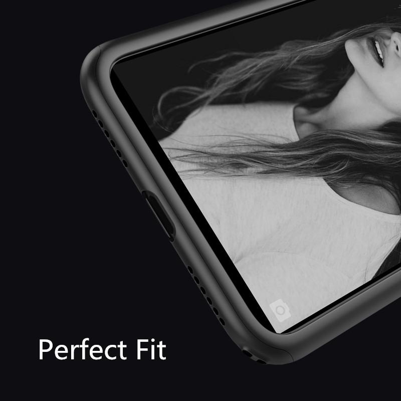 New cover front back full protect with screen protector glass for iphone X