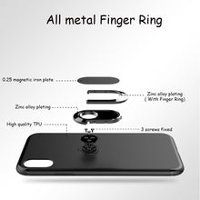Load image into Gallery viewer, Toraise Case for iPhone X Car Holder Stand Magnetic Suction Bracket Finger Ring TPU Case For iPhoneX - ColaPa - Discover Hot Mobile Accessories Online