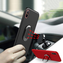 Load image into Gallery viewer, Toraise Case for iPhone X Car Holder Stand Magnetic Suction Bracket Finger Ring TPU Case For iPhoneX - ColaPa - Discover Hot Mobile Accessories Online