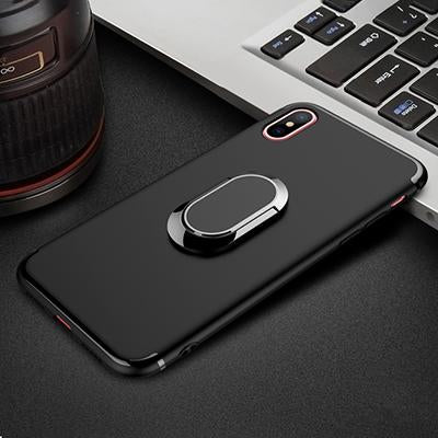 Toraise Case for iPhone X Car Holder Stand Magnetic Suction Bracket Finger Ring TPU Case For iPhoneX - ColaPa - Discover Hot Mobile Accessories Online