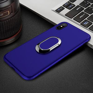 Toraise Case for iPhone X Car Holder Stand Magnetic Suction Bracket Finger Ring TPU Case For iPhoneX - ColaPa - Discover Hot Mobile Accessories Online