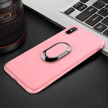 Load image into Gallery viewer, Toraise Case for iPhone X Car Holder Stand Magnetic Suction Bracket Finger Ring TPU Case For iPhoneX - ColaPa - Discover Hot Mobile Accessories Online