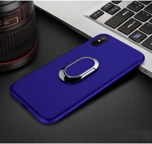 Toraise Case for iPhone X Car Holder Stand Magnetic Suction Bracket Finger Ring TPU Case For iPhoneX - ColaPa - Discover Hot Mobile Accessories Online
