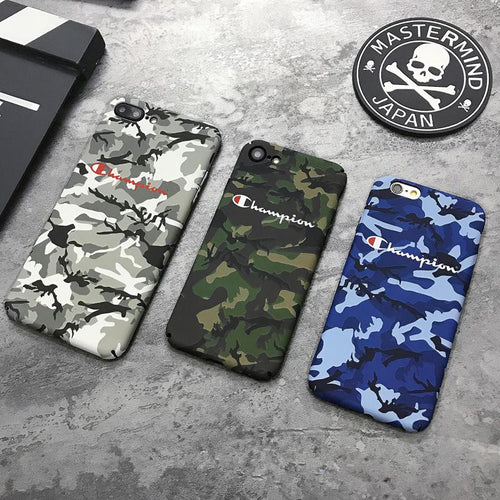 Luminous Camouflage Matte Hard Plastic PC phone Case for iPhone 6s 6 Plus 7 8 X