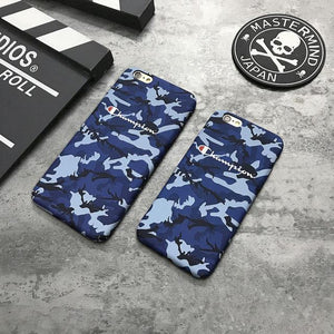 Luminous Camouflage Matte Hard Plastic PC phone Case for iPhone 6s 6 Plus 7 8 X