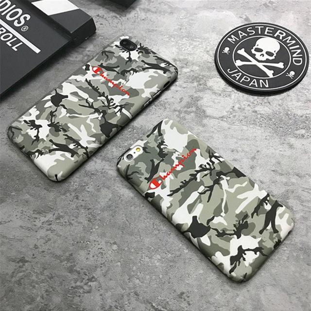 Luminous Camouflage Matte Hard Plastic PC phone Case for iPhone 6s 6 Plus 7 8 X
