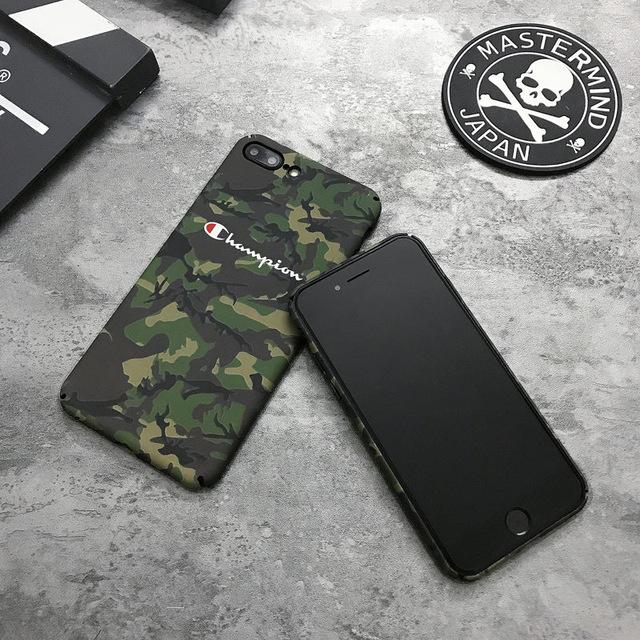 Luminous Camouflage Matte Hard Plastic PC phone Case for iPhone 6s 6 Plus 7 8 X