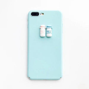 Cute Silicon Cartoon Cat Cases For iPhone 7 7 Plus 6 6s Cover Coque