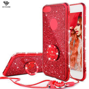 Bling Diamond Rhinestone Bumper Ring Stand Thin Soft Protective iPhone Case *42% OFF* - ColaPa - Discover Hot Mobile Accessories Online