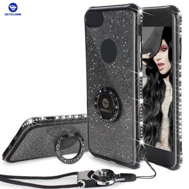 Bling Diamond Rhinestone Bumper Ring Stand Thin Soft Protective iPhone Case *42% OFF* - ColaPa - Discover Hot Mobile Accessories Online