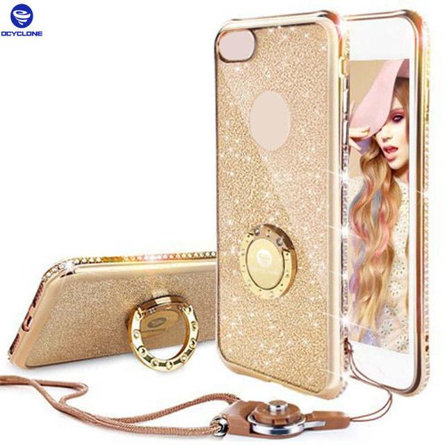Bling Diamond Rhinestone Bumper Ring Stand Thin Soft Protective iPhone Case *42% OFF* - ColaPa - Discover Hot Mobile Accessories Online